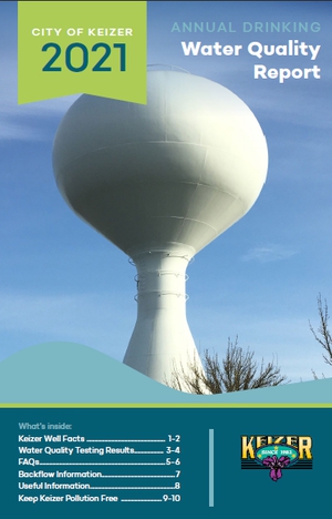 front page of annual drinking water quality report